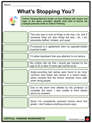 fun critical thinking activities pdf