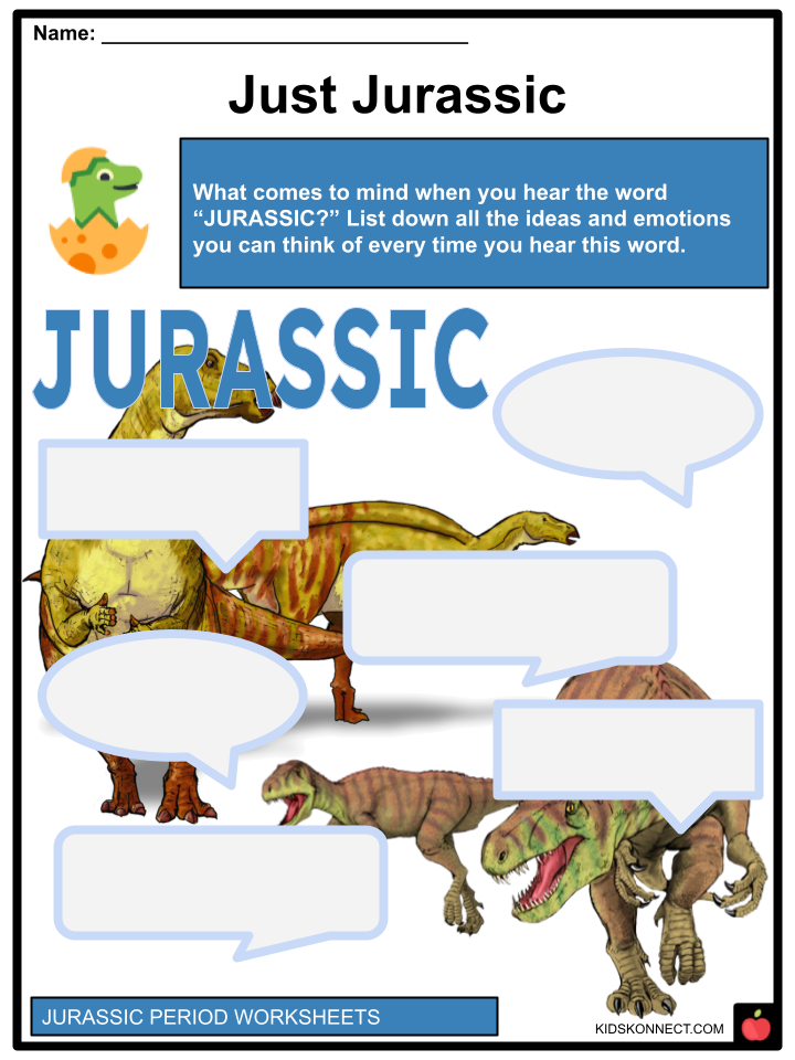 Jurassic Period worksheets