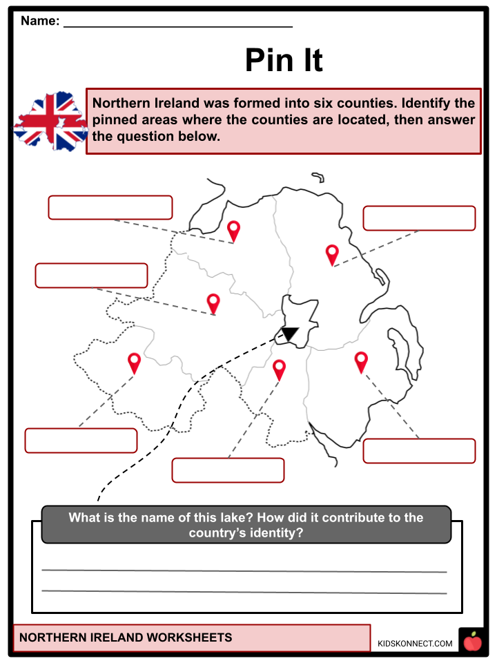 Northern Ireland Worksheets