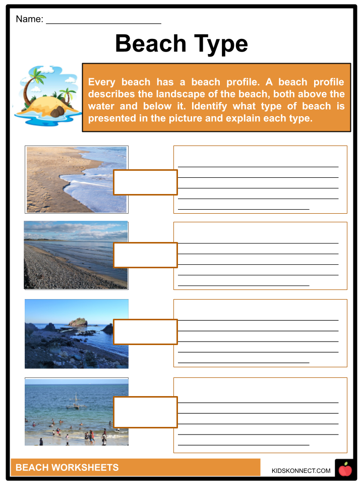 Beaches Worksheets