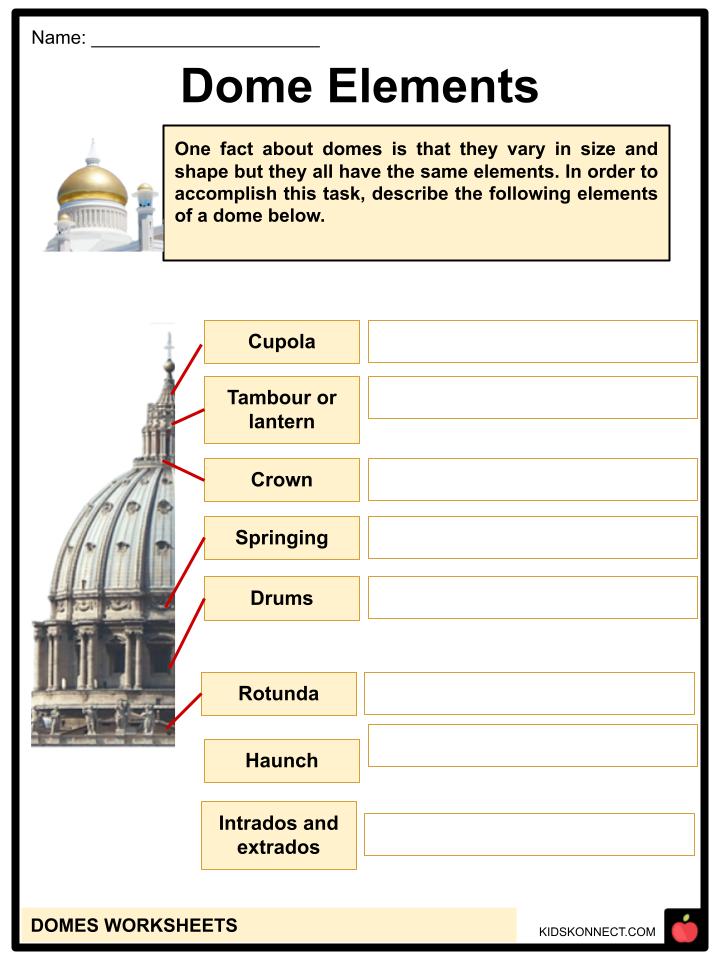 Domes Worksheets