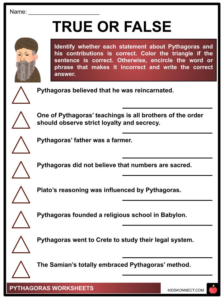 Pythagoras Worksheets