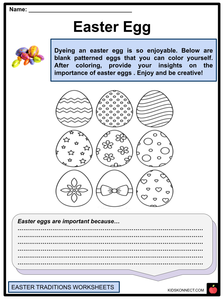 Easter Traditions Worksheets