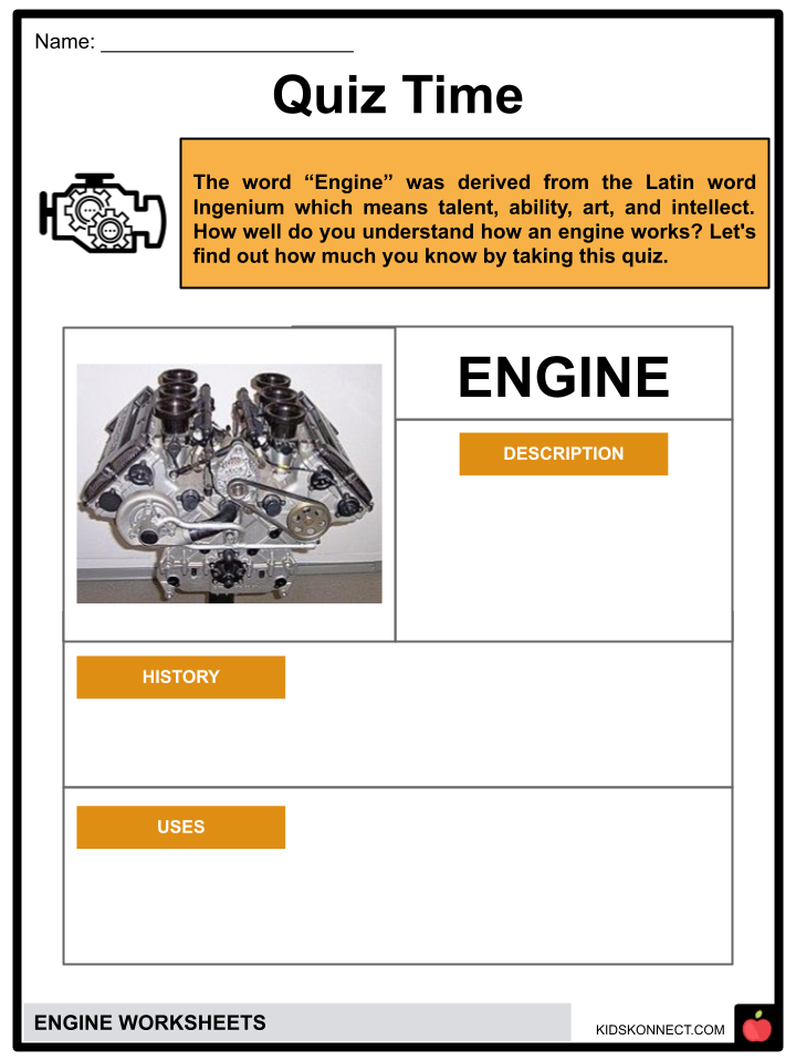 Engine Worksheets