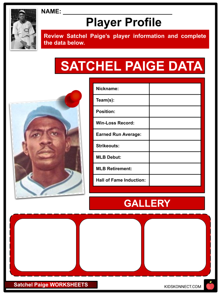 Satchel Paige Facts & Worksheets