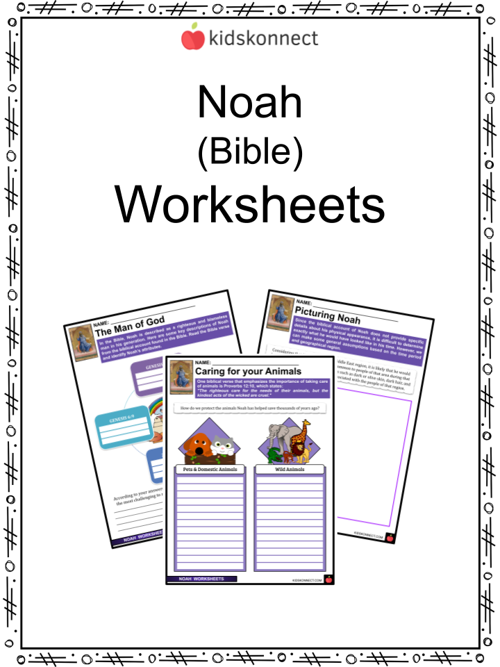 Noah Worksheets  Character, Actions, Legacy, Religious Importance