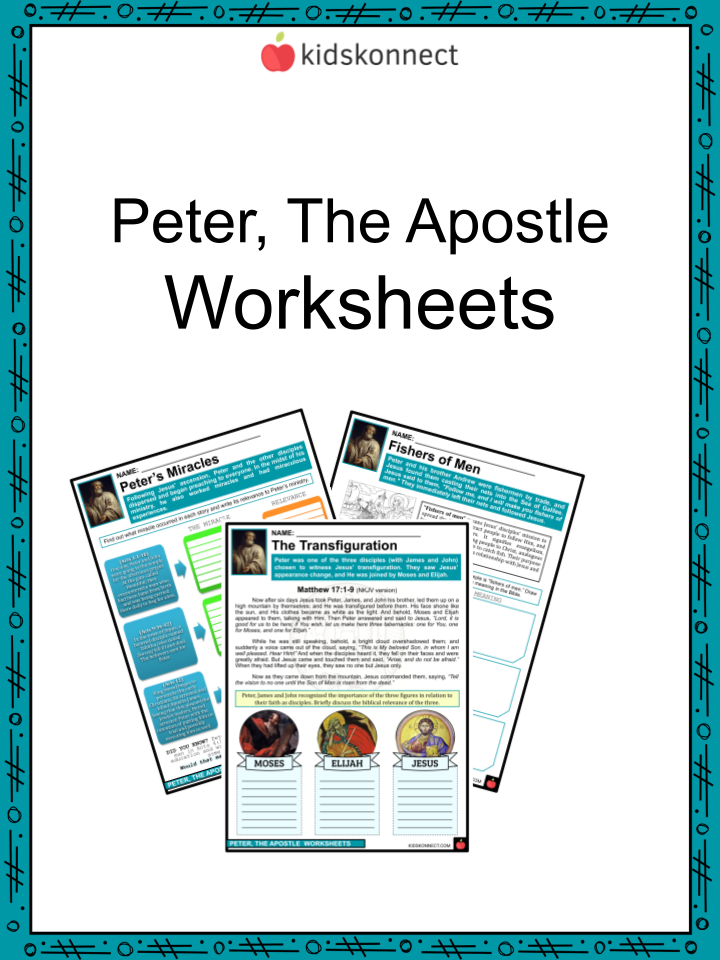 Peter the Apostle Worksheets | Biblical Background, From Simon to Peter ...
