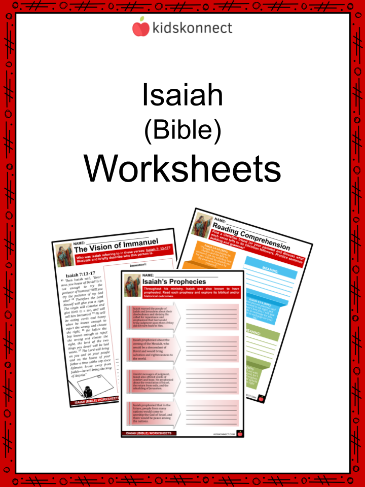Isaiah Worksheets | Ministry & Key Events, Legacy, Book of Isaiah