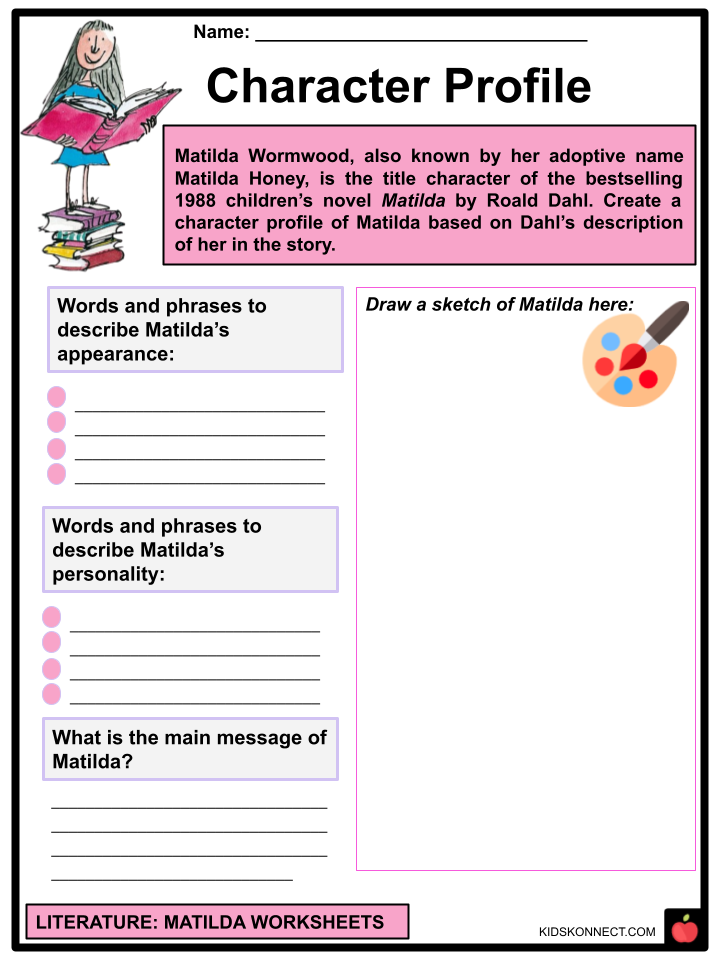 Matilda worksheets