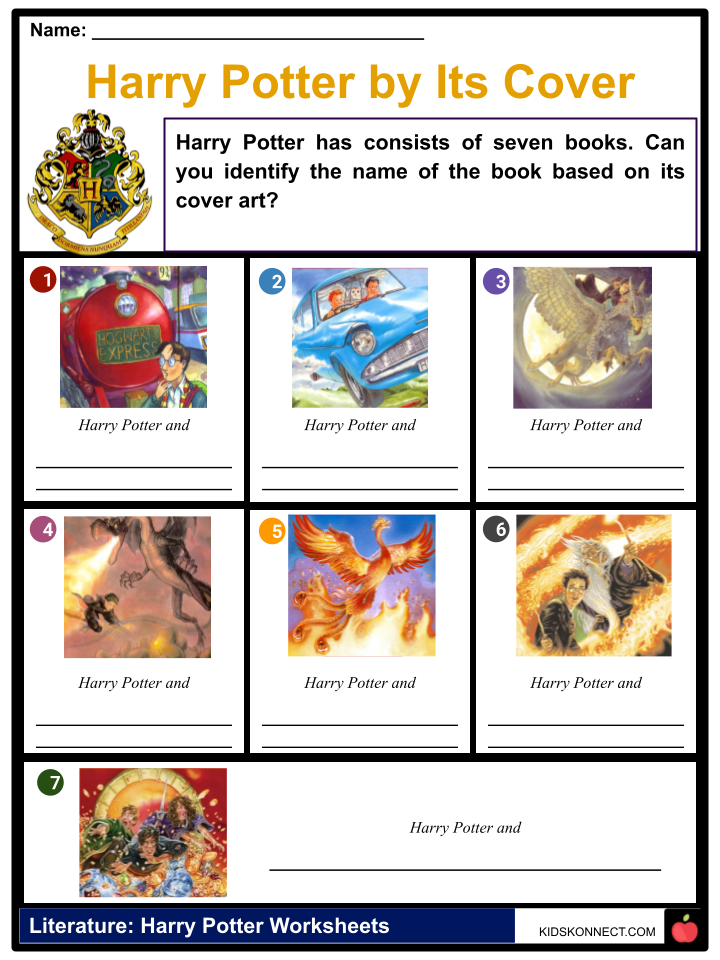 harry potter book review worksheet